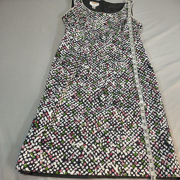 Talbot's Petite Stretch Sheath Multicolor Sleeveless Women's Dress , Size 8 - Picture 4 of 8